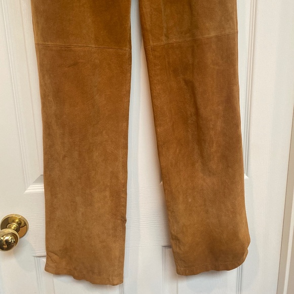 Newport News Cognac Suede Pants - Picture 3 of 5